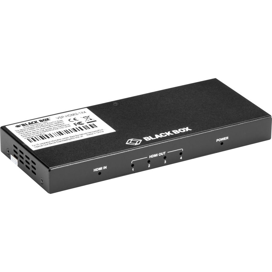 BLACK BOX CORP 4-PORT SPLITTER 4K 60 HZ 4:4:4 HDMI 2.0