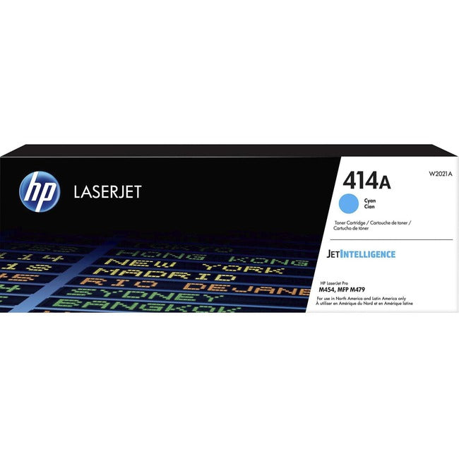 Cartouche de toner laser d'origine HP 414A (W2021A) - Cyan - 1 unité