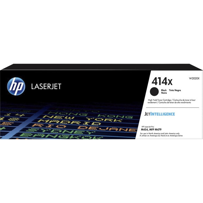 Cartouche de toner laser HP 414X (W2020X) d'origine à haut rendement - Noir - 1 unité