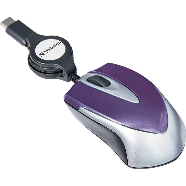 Souris optique de voyage Verbatim USB-C Mini - Violet