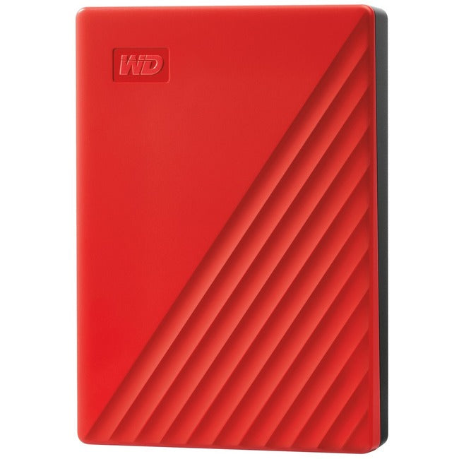 Disque dur externe portable WD My Passport WDBPKJ0040BRD-WESN 4 To - Rouge