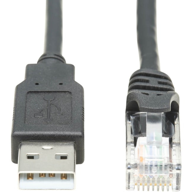 Tripp Lite by Eaton U009-010-RJ45-X USB to RJ45 Rollover Console Cable (M/M), Black, 10 ft.