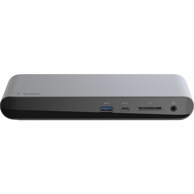 Station d'accueil pour ordinateur portable Belkin Thunderbolt 3 Dock Pro USB C pour MacOS et Windows, double 4K à 60 Hz