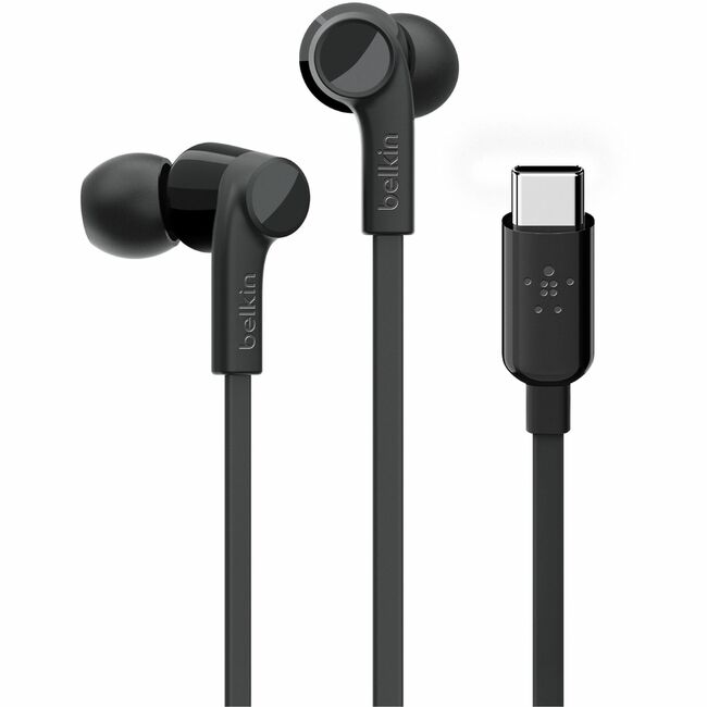 Écouteurs filaires Belkin SoundForm avec connecteur USB-C