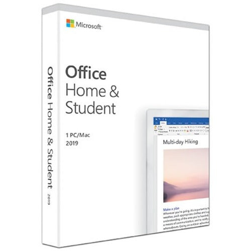 Microsoft Office 2019 Famille et Étudiant - Pack Box - 1 PC/Mac