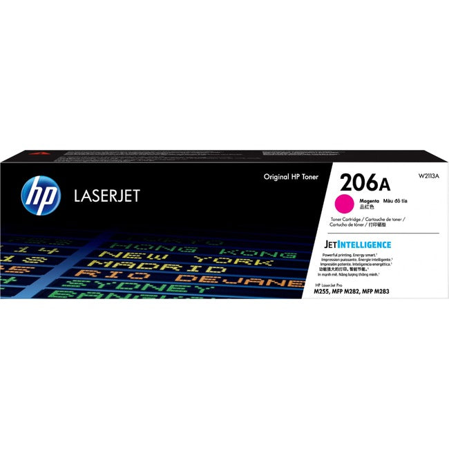 Cartouche de toner laser HP 206A d'origine à rendement standard - Magenta - 1 unité