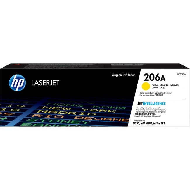 Cartouche de toner laser d'origine HP 206A - Jaune - 1 unité