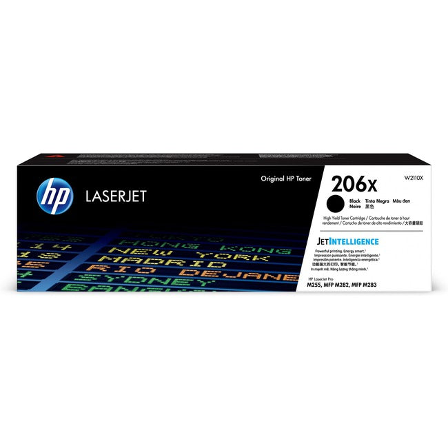 Cartouche de toner laser HP 206X d'origine à haut rendement - Noir - 1 unité