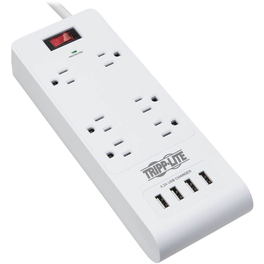 Parasurtenseur à 6 prises avec chargement USB Tripp Lite by Eaton TLP64USBRA15