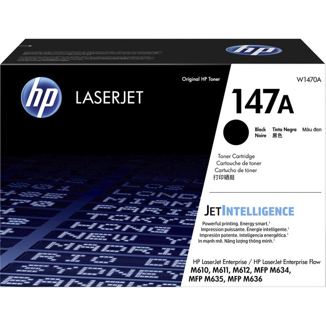 Cartouche de toner laser d'origine HP 147A - Noir - 1 / carton