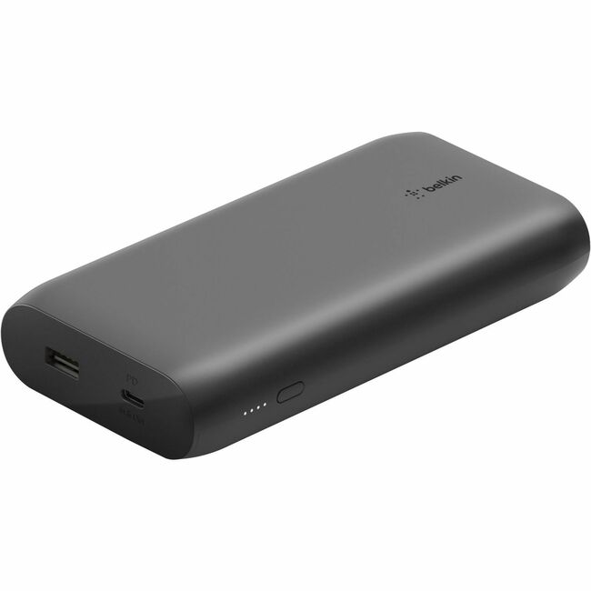 Chargeur portatif Belkin 30 W USB-C 2 ports - 20 000 mAh - 1 x USB-C (30 W), 1 x USB-A (12 W) - Noir