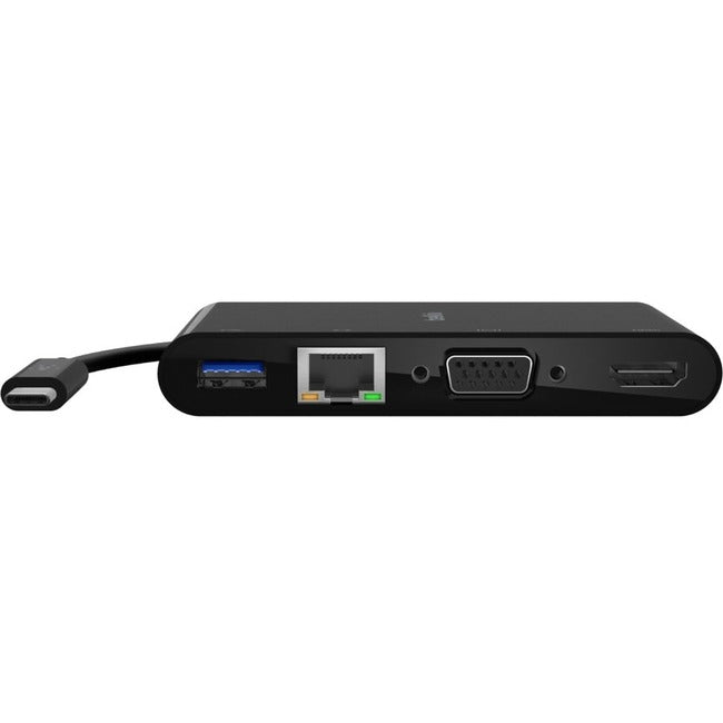 Adaptateur USB-C vers multiport avec ports Ethernet, USB-A 3.0, VGA et HDMI 4K