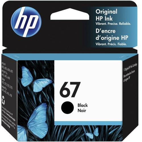 Cartouche d'encre à jet d'encre d'origine HP 67 - Pack noir