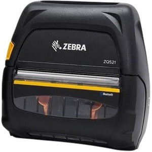 Imprimante Zebra DT ZQ521, largeur du support 4,45''/113 mm ; polices anglaises/latines, 802.11ac/Bluetooth 4.1, batterie standard, certifications US/Canada