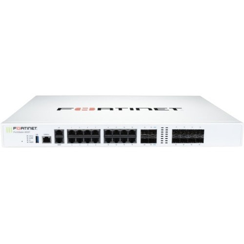 Fortinet FortiGate FG-201F Network Security/Firewall Appliance - 18 Port - 10/100/1000Base-T, 1000Base-X, 10GBase-X - 10 Gigabit Ethernet - AES (256-bit), SHA-256 - 500 VPN - 17 x RJ-45 - 12 Total Expansion Slots - 1 Year 24x7 FortiCare and FortiGuard UTP