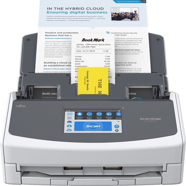 Scanner ADF grand format Ricoh ScanSnap iX1600 - Optique 600 dpi