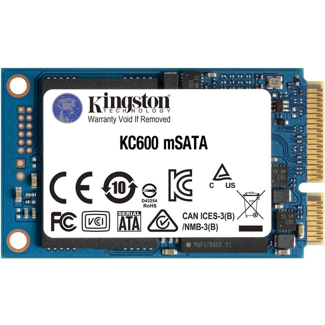 Disque SSD Kingston KC600 256 Go - mSATA interne - SATA (SATA/600)
