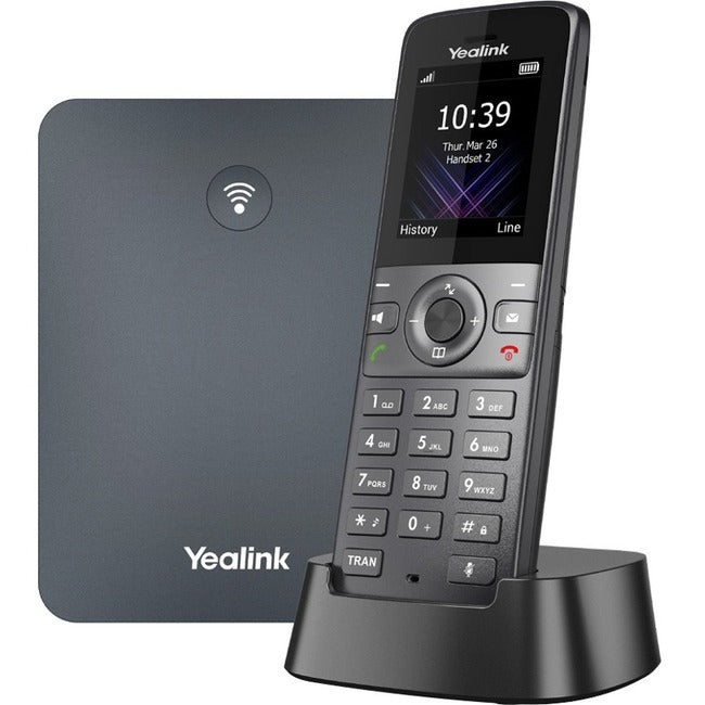 Téléphone IP Yealink W73P - Sans fil - Filaire - DECT - Montage mural, Bureau - Gris sidéral, Gris classique