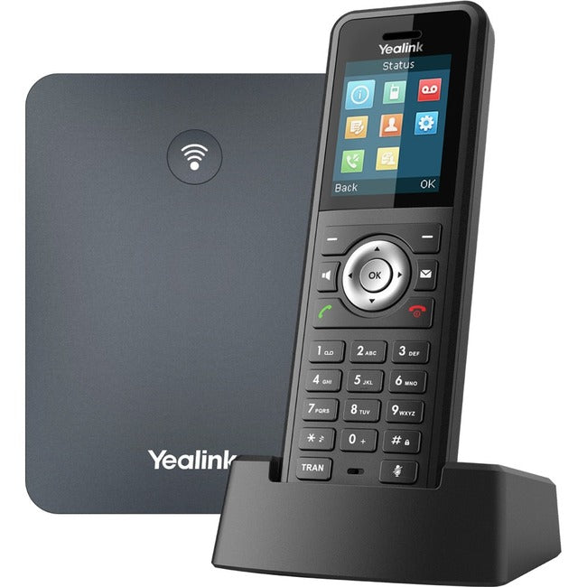Téléphone IP Yealink W79P - Sans fil - Filaire - DECT - Montage mural, Bureau - Noir, Gris classique