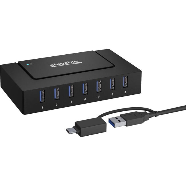 HUB DE CHARGEMENT USB 3.0 ET USB-C À 7 PORTS Plugable