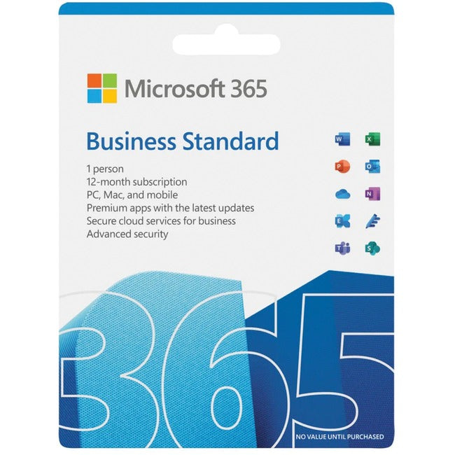 Microsoft 365 Business Standard FPP - Produit complet - 1 utilisateur, 5 appareils - 1 an