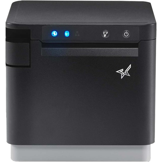 Star Micronics mC-Print3, Thermique, Ethernet (LAN), USB, Lightning, Bluetooth (MFi), CloudPRNT - Imprimante de reçus 3" - 250 mm/sec - Monochrome - Coupe-papier automatique - Couleur noire - Alimentation externe incluse