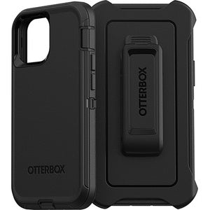 OtterBox Defender Rugged Carrying Case (Holster) Apple iPhone 12 mini, iPhone 13 mini Smartphone - Black