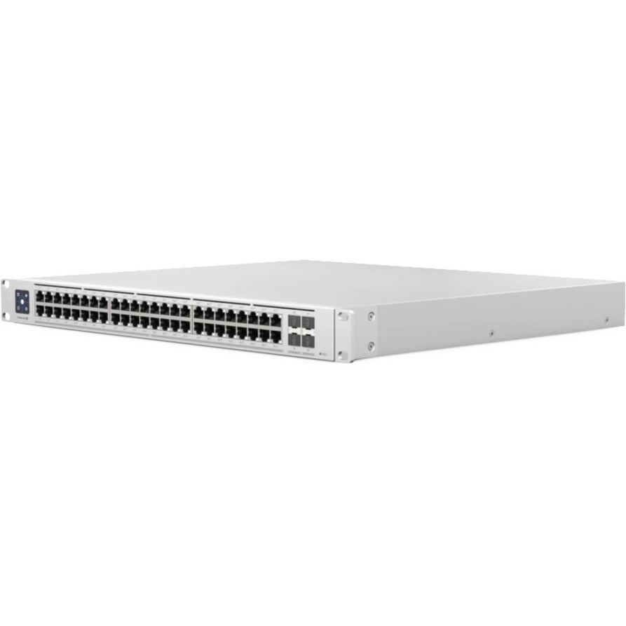 Ubiquiti Switch Enterprise 48 PoE 48 Ports - Manageable - 2.5 Gigabit Ethernet, 10 Gigabit Ethernet - 10GBase-X, 2.5GBase-T - 3 Layer Supported - Modular - 150 W Power Consumption - 720 W PoE Budget - Optical Fiber, Twisted Pair - PoE Ports