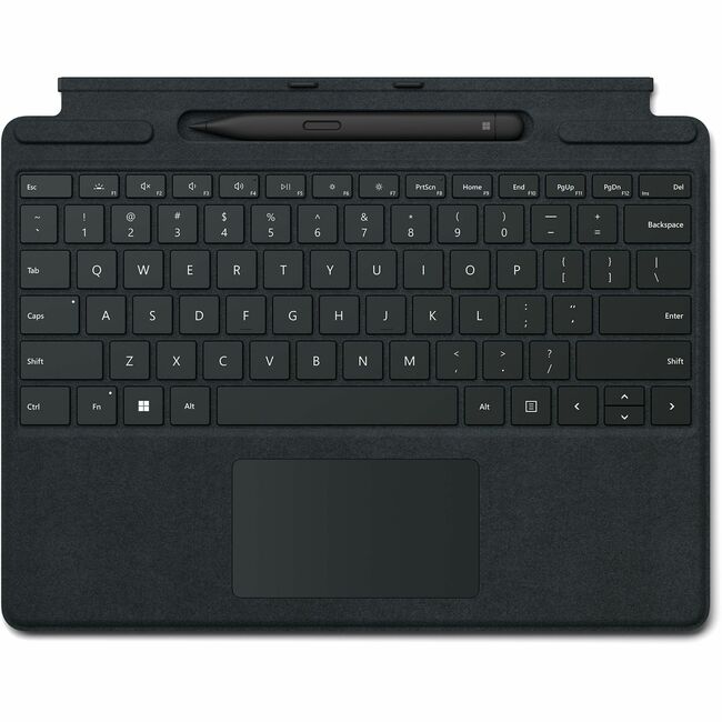 Microsoft Signature Keyboard/Cover Case Microsoft Surface Pro 8, Surface Pro 9, Surface Pro X Tablet, Stylus - Black
