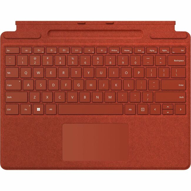 Étui clavier/housse Microsoft Signature pour tablette Surface Pro 8, Surface Pro 9, Surface Pro X, stylet - Rouge coquelicot