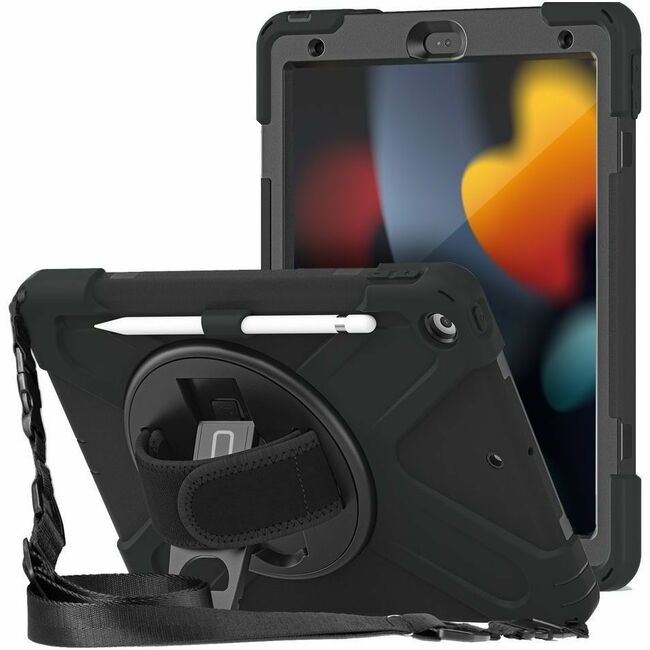 Étui de transport robuste CODi pour tablette Apple iPad 10,2" (7e génération), iPad (8e génération), iPad (9e génération), Apple Pencil - Noir