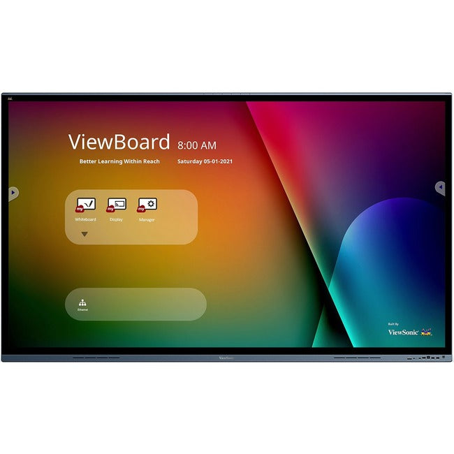 ÉCRAN PLAT INTERACTIF VIEWSONIC 86 PO VIEWBOARD 4K TECHNOLOGIE PCAP 3840X2160 RÉSOLUTION