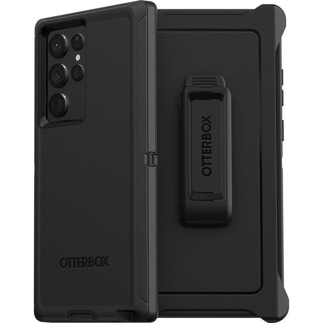 Étui de transport robuste OtterBox Defender (Holster) pour smartphone Samsung Galaxy S22 - Noir