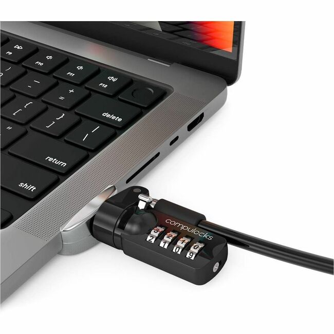ADAPTATEUR DE VERROUILLAGE COMPULOCKS LEDGE POUR MACBOOK PRO 14 M1 2021 AVEC CÂBLE COMBINÉ