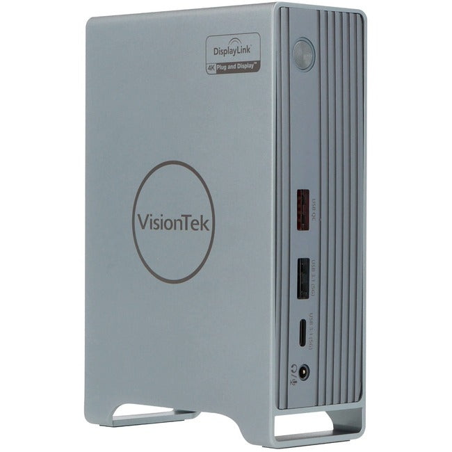 Station d'accueil VisionTek VT7100 à triple écran 4K USB-C avec alimentation de 100 W