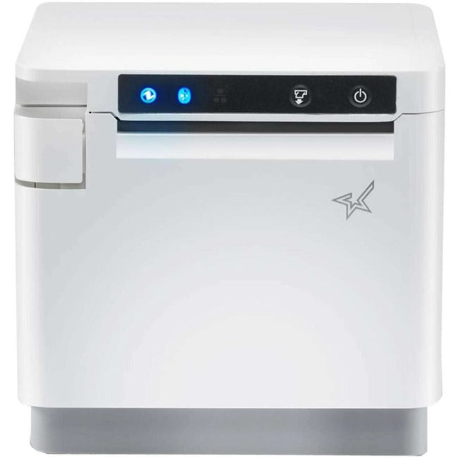 Star Micronics Star Micronices mC-Print3, Thermique, WLAN, Ethernet (LAN), USB, Lightning, CloudPRNT - Imprimante de reçus 3" - 250 mm/sec - Monochrome - Coupe-papier automatique - Couleur blanche - Alimentation externe incluse