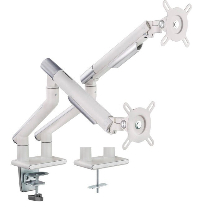 Support de bureau Amer Mounts HYDRA2A pour écran d'affichage, écran incurvé, moniteur - Gris sidéral, blanc texturé
