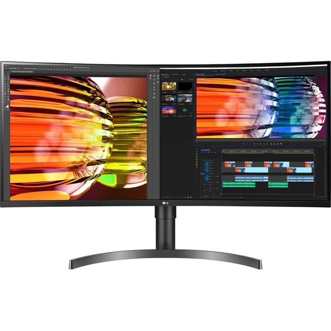 Moniteur LCD de jeu incurvé LG Ultrawide 35BN75CN-B de 35 pouces de classe UW-QHD - 21:9 - Noir texturé, ligne noire