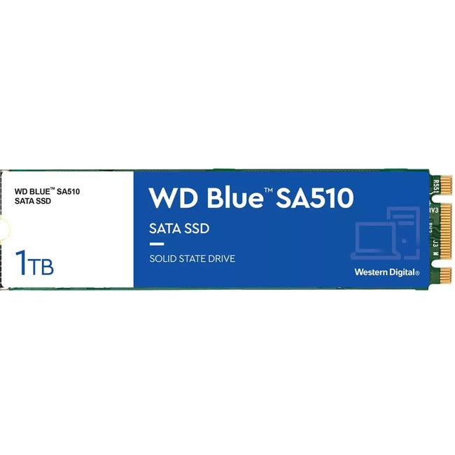 Disque SSD WD Blue SA510 WDS100T3B0B 1 To - M.2 2280 interne - SATA (SATA/600)