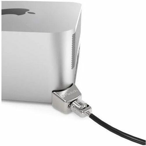 ADAPTATEUR DE VERROUILLAGE COMPULOCKS MAC STUDIO LEDGE AVEC CÂBLE DE VERROUILLAGE À CLÉ ARGENT