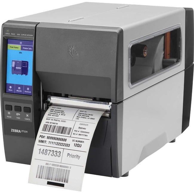 Imprimante à transfert thermique Zebra ZT231 - Monochrome - Impression d'étiquettes - Ethernet - USB - Hôte USB - Série - Bluetooth - US