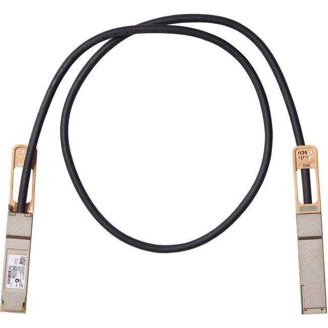 Câble en cuivre passif Cisco 100GBASE-CR4 QSFP, 1 mètre