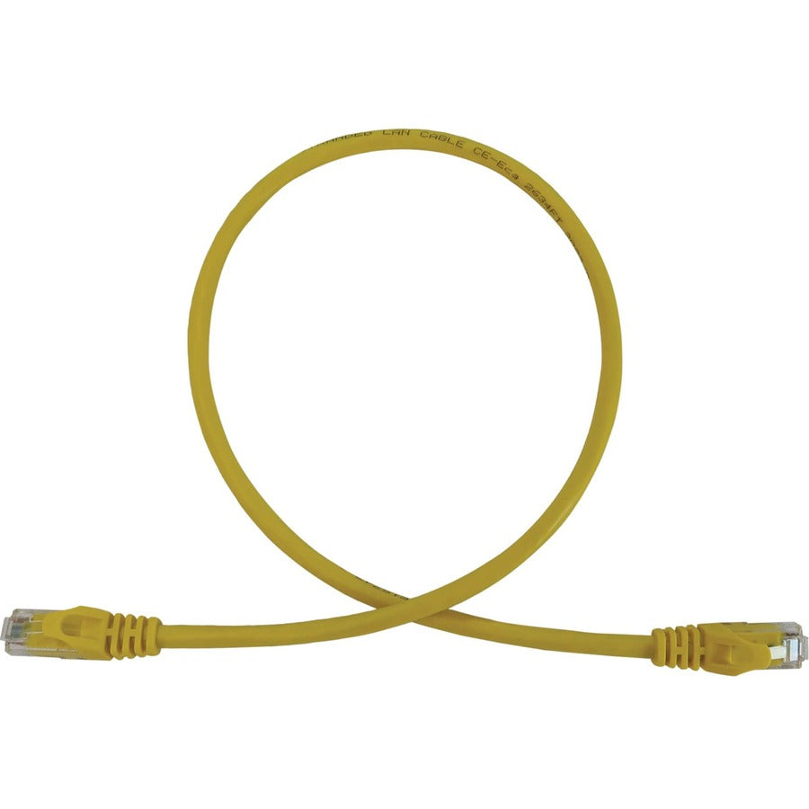TRIPPLITE CAT6A CABLE SNAGLESS MOLDED YELLOW 3FT