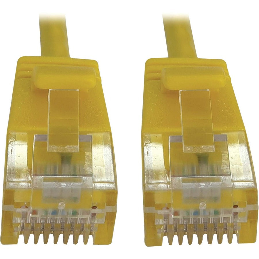 TRIPPLITE CAT6 CABLE SNAGLESS SLIM M/M YELLOW 10FT