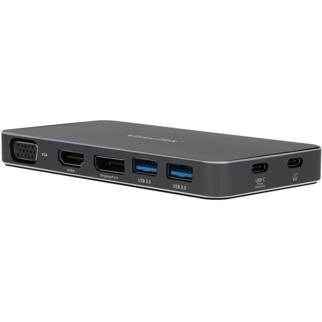 Station d'accueil USB-C à double écran VisionTek VT210 avec alimentation traversante