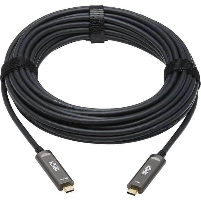 Tripp Lite by Eaton USB 3.2 Gen 2 Fiber Active Optical Cable, M/M, 15 m (49 ft.)