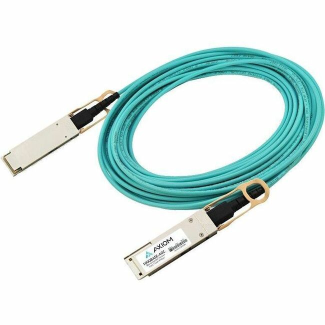 Câble optique actif Axiom 100GBASE-AOC QSFP28 7 m