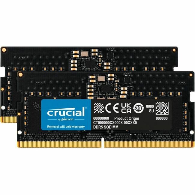 Kit de mémoire DDR5 SDRAM Crucial 16 Go (2 x 8 Go)