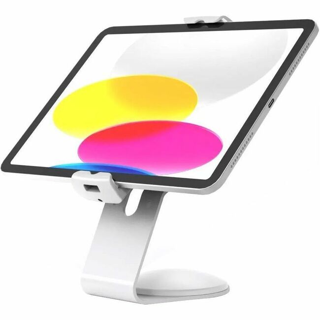 COMPULOCKS SUPPORT DE COMPTOIR OU SUPPORT MURAL UNIVERSEL POUR TABLETTE À NOYAU ADHÉSIF BLANC