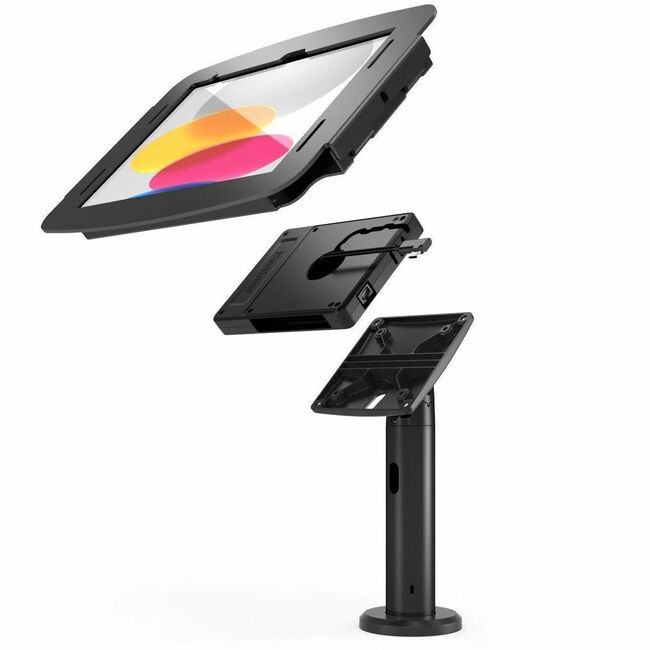COMPULOCKS IPAD 10.9INCH 10TH SPACE ENCLOSURE TILTING STAND 8INCH PLUS HUB BLACK